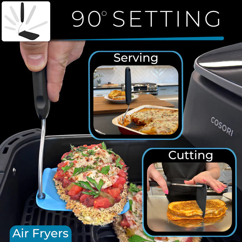 🍳Angle-Adjustable Spatula Spoon – Easy Flip & Serve Cooking Tool - DW