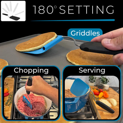 🍳Angle-Adjustable Spatula Spoon – Easy Flip & Serve Cooking Tool - DW