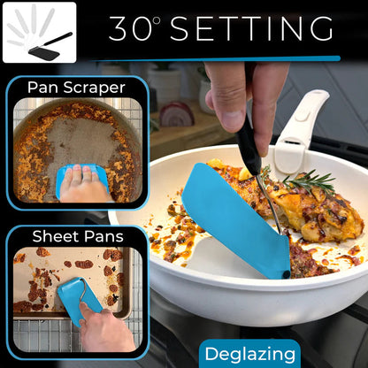 🍳Angle-Adjustable Spatula Spoon – Easy Flip & Serve Cooking Tool - DW