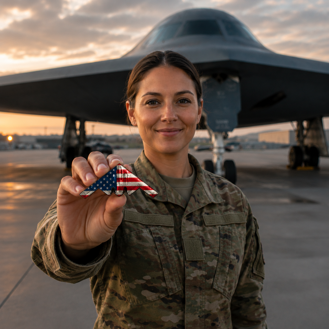 🪙✈️ Spirit of 76 B-2 Stealth Bomber Challenge Coin | Military Aviation Collectible | Precision-Cast Metal Commemorative Art Coin -DW