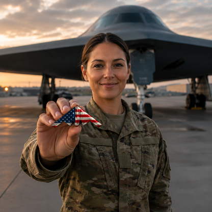 🪙✈️ Spirit of 76 B-2 Stealth Bomber Challenge Coin | Military Aviation Collectible | Precision-Cast Metal Commemorative Art Coin -DW