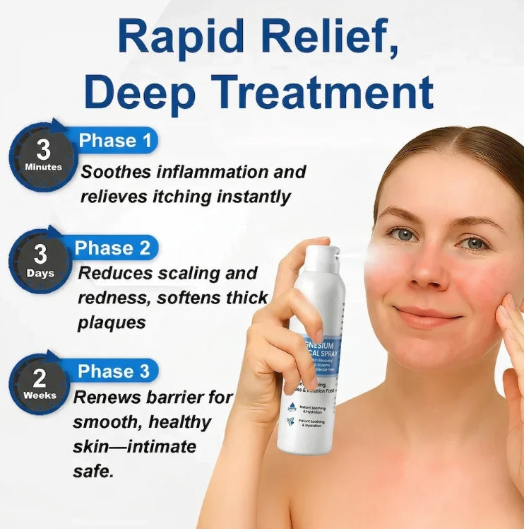 🔥Magnesium Botanical Spray – Advanced Skin Recovery for Psoriasis & Eczema | Rapid Soothing-FX