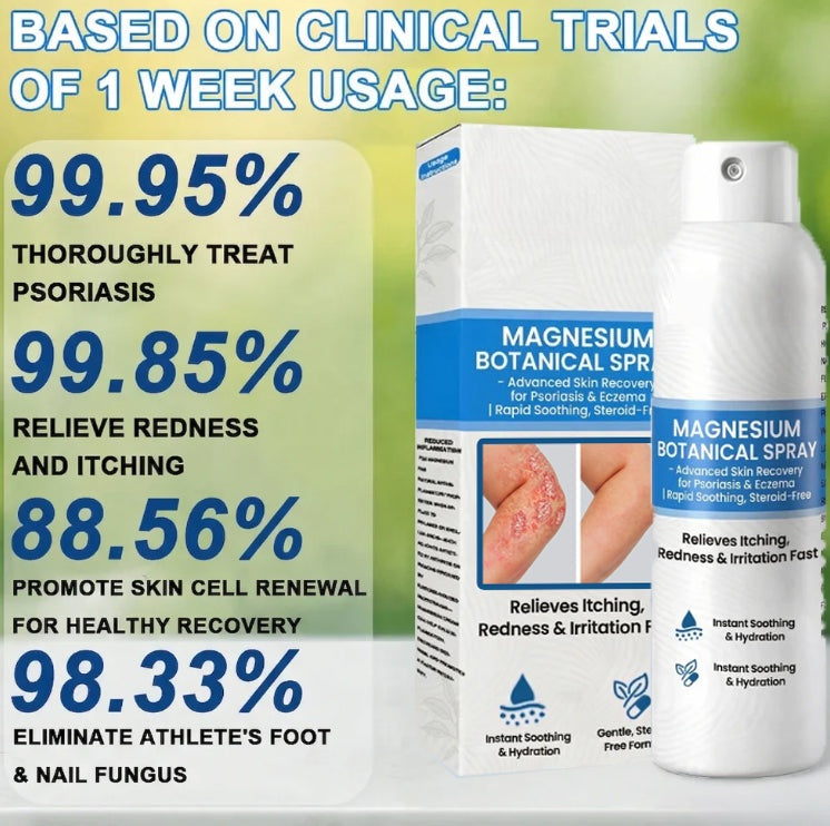 🔥Magnesium Botanical Spray – Advanced Skin Recovery for Psoriasis & Eczema | Rapid Soothing-FX