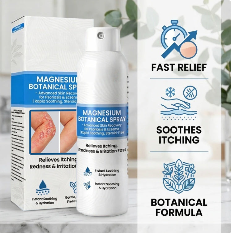 🔥Magnesium Botanical Spray – Advanced Skin Recovery for Psoriasis & Eczema | Rapid Soothing-FX