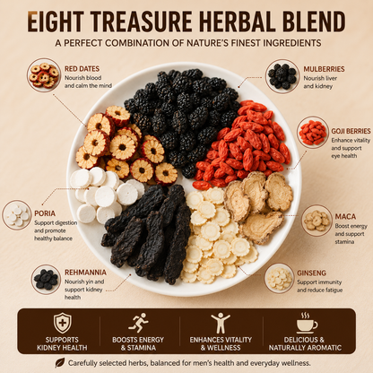 49% OFF🔥💪 Feeling Drained Every Day? 🌿 Ginseng Five Treasure Tea 🍵✨ -QO