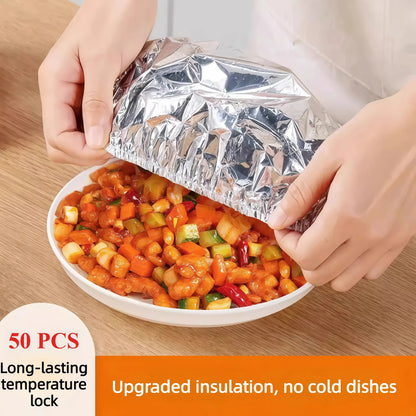 🔥49% OFF🔥-🏠🍲Home dining table & food container aluminum foil heat-retaining cover-QE