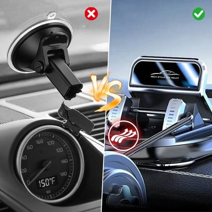 Car phone holder 360 degree rotation, suitablefor car navigation in-car dashboard-QO