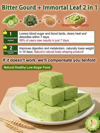 🌿🥧 Soft Bitter Melon Pie – 💖Delicate Sugar-Free Cake Pastry for a Light & Enjoyable Snack Experience -FX