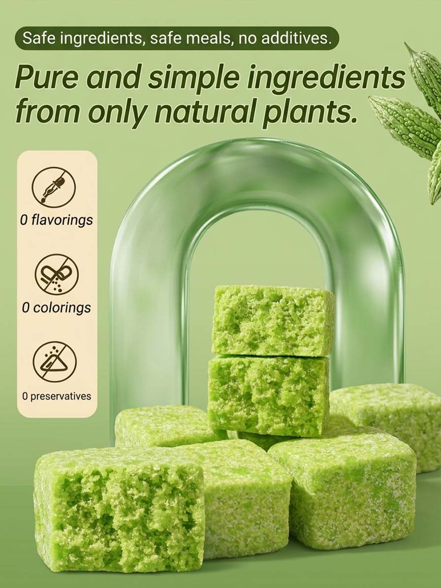 🌿🥧 Soft Bitter Melon Pie – 💖Delicate Sugar-Free Cake Pastry for a Light & Enjoyable Snack Experience -FX