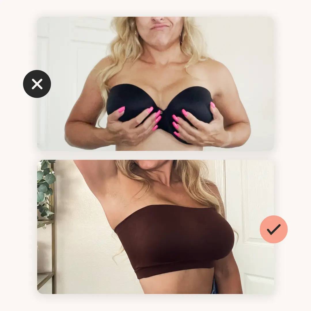 ✨ Convertible Strapless Bandeau Bra 👙 – Wireless Comfort 💖 & Anti-Slip Support 👍 for Everyday Wear-QR