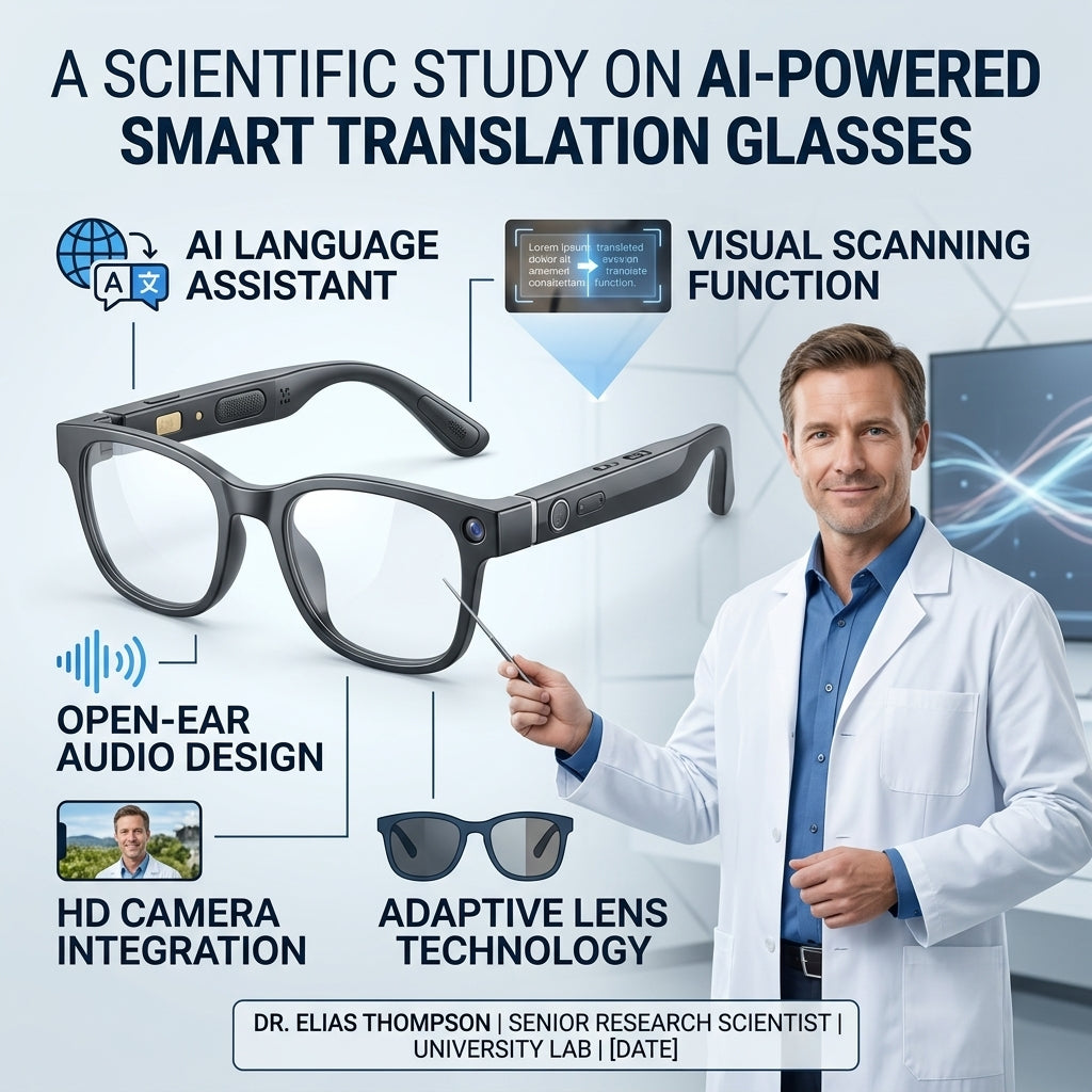 🌎👓All-weather on-body AI assistant, real-time multilingual simultaneous translation, seamless cross-border communication-FX