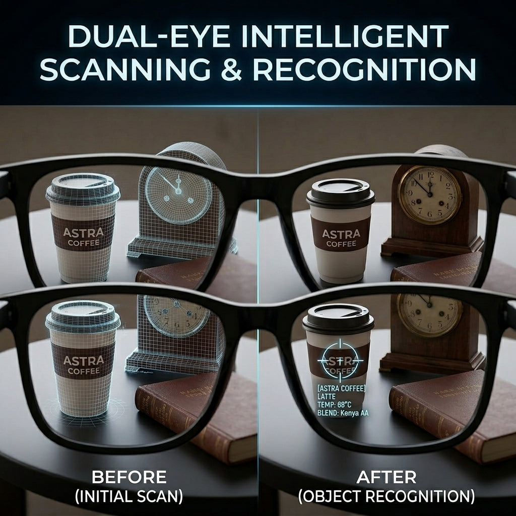 🌎👓All-weather on-body AI assistant, real-time multilingual simultaneous translation, seamless cross-border communication-FX