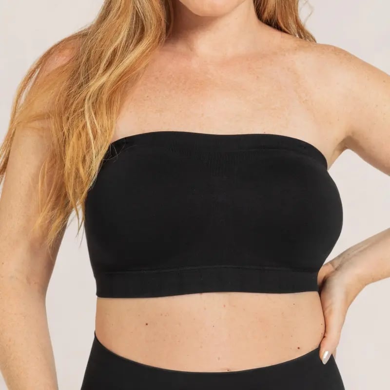 ✨ Convertible Strapless Bandeau Bra with Wireless Comfort, Anti-Slip Grip 👍Suitable for All Body Types-FX