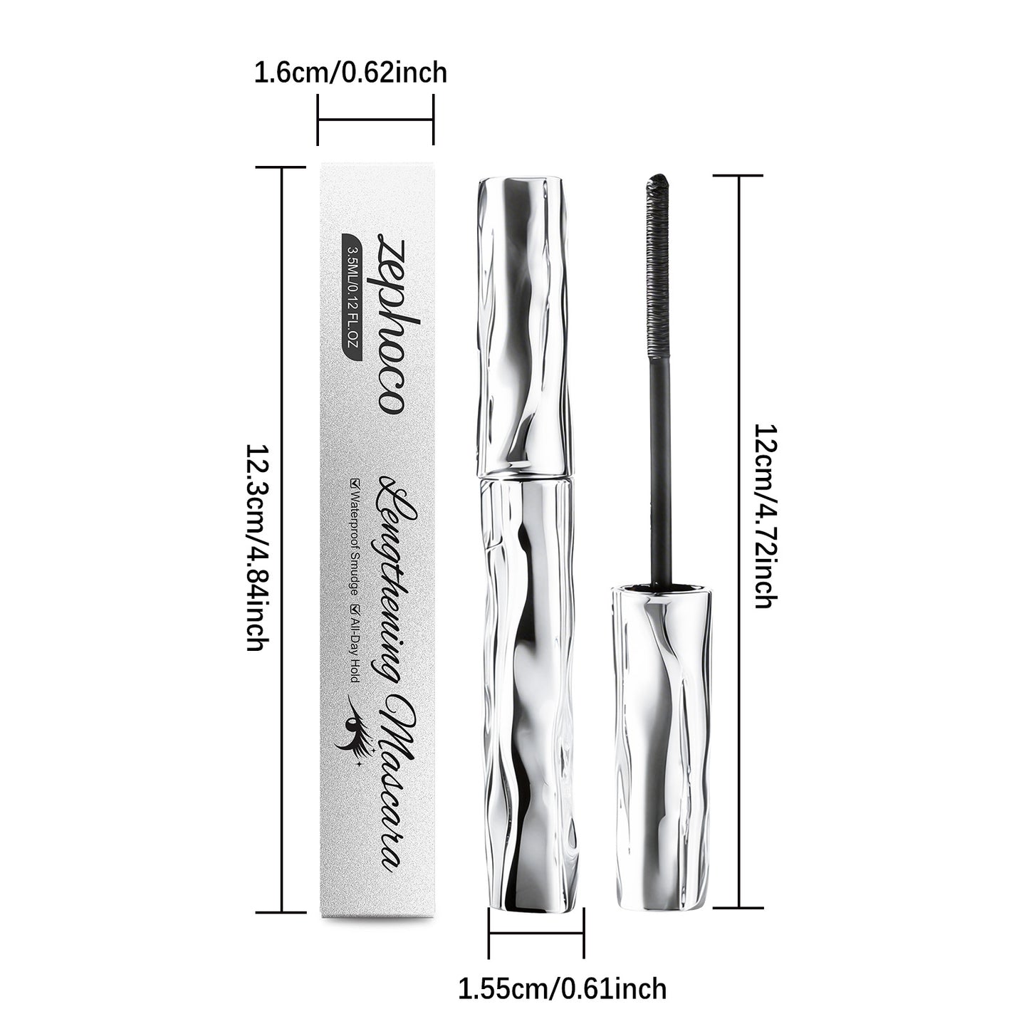 Lengthening And Curling Long-lasting Mascara, Waterproof & Sweatproof -QO
