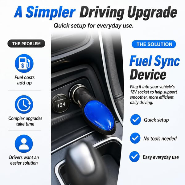 🚗 2026 New Upgrade Fuel Sync Device – Plug-In Car Fuel Saver for Smoother Driving & Better Mileage Support -DW