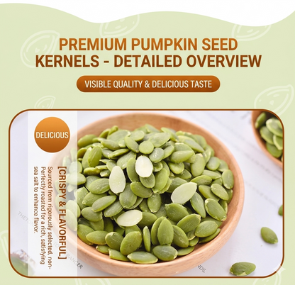 🎃 Premium Pumpkin Seed Kernels – Crunchy Zinc & Protein-Rich Healthy Snack for Energy, Fullness & Daily Wellness-DW
