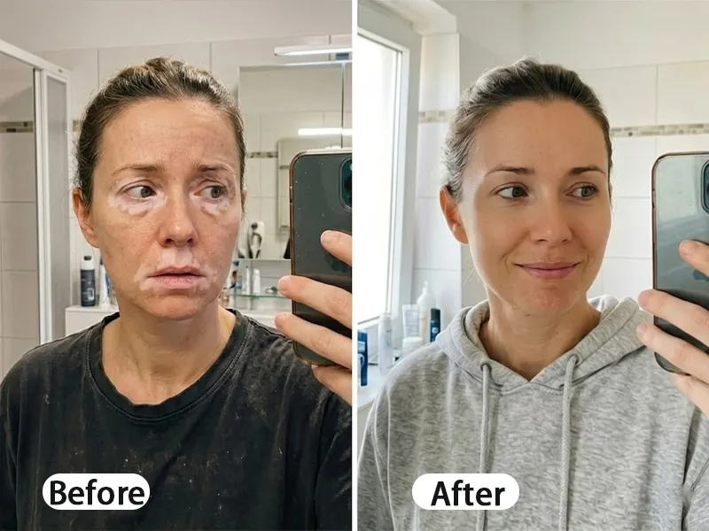 Before and After comparison