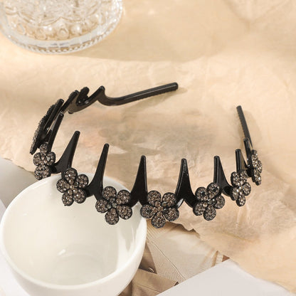 ✨ Wavy Butterfly Headband Set – Non‑Slip, Sparkling, 4 Colors-QE