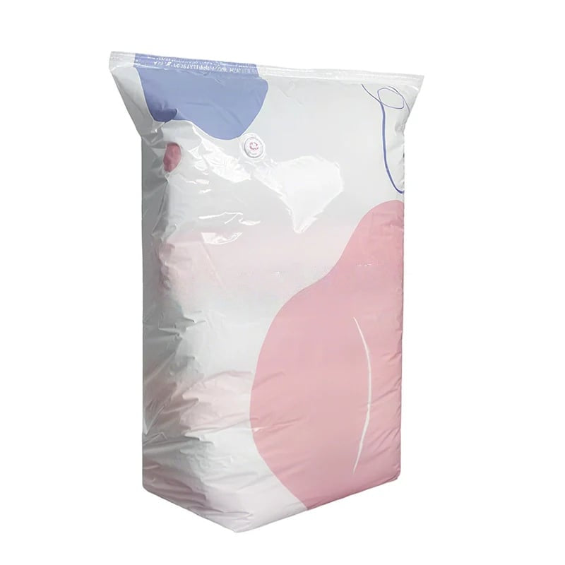 No-Pump 🧳 Large Vacuum Storage Compression Bags ✨ – Space-Saving Solution 🏡 for Clothes 👕 & Bedding-QR