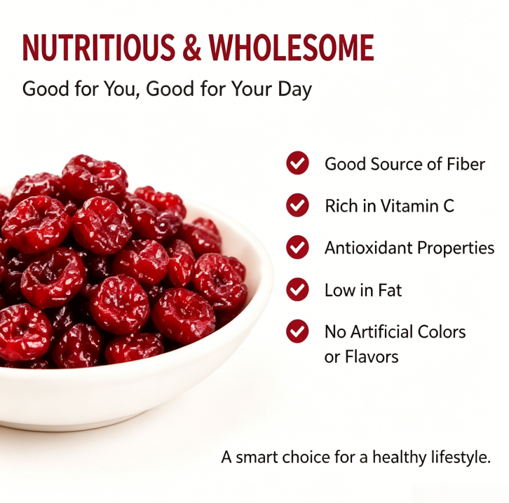 🍒 Sweet, Chewy & Naturally Satisfying – Premium Dried Cranberries 🌿-QO