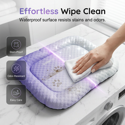 Pet Cooling Pad Mat for Dogs and Cats - Ice Silk Summer Cool Bed Blanket in Gradient Colours-QO