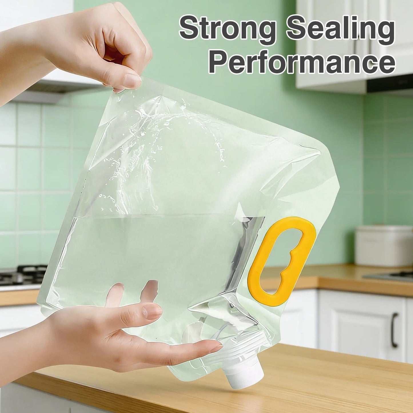 ✨ Multi-Purpose Reusable Food Storage Bags – Leak-Proof, Moisture-Proof, Stand-Up Fresh-Keeping Organizer with Portable Handle ♻️💧🥣-DW