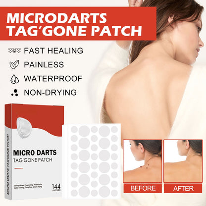 🚨 49% OFF TODAY ONLY MICRODARTS™ TAG'GONE PATCH ✨ 2-in-1 Microdart + Hydrocolloid Technology  ✨ Invisible Wear， Overnight Care，Face & Body-QO