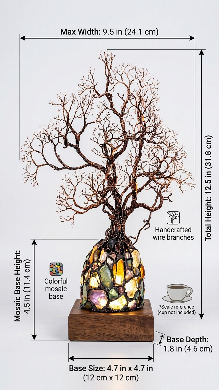 ✨ Bring Positive Energy & Peace Into Your Home With This Stunning Crystal Tree Lamp-Q1