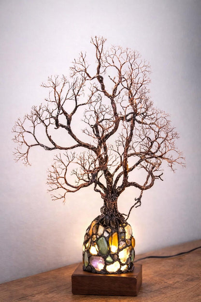 ✨ Bring Positive Energy & Peace Into Your Home With This Stunning Crystal Tree Lamp-Q1