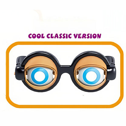 🤪👀 Kinetic Crazy Eyes Glasses – 🎉😂Funny Wiggly Eye Novelty Glasses for Parties, Costumes & Endless Laughs -FX