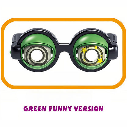 🤪👀 Kinetic Crazy Eyes Glasses – 🎉😂Funny Wiggly Eye Novelty Glasses for Parties, Costumes & Endless Laughs -FX