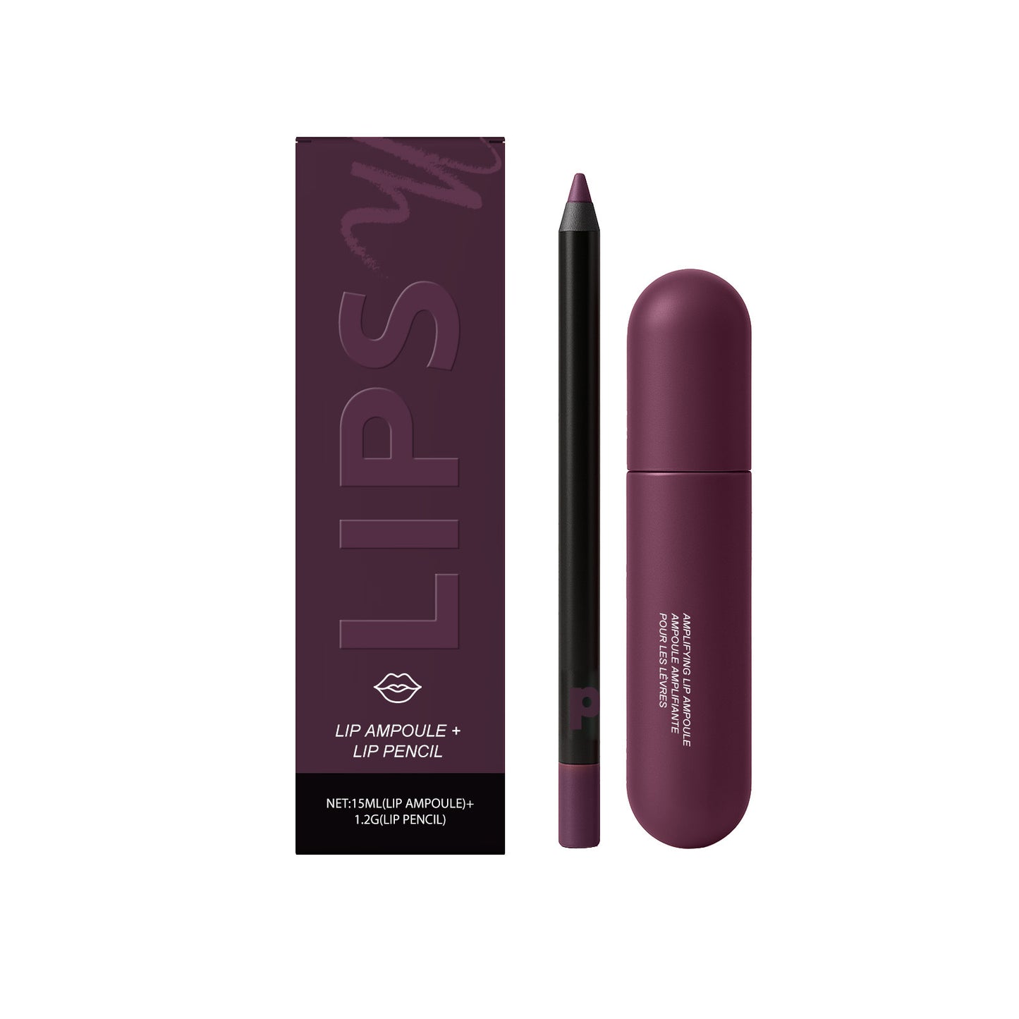 💋 LIP AMPOULE + LIP PENCIL 💋 Lip liner & essence set – Create plump, hydrated, long-lasting lips-FX