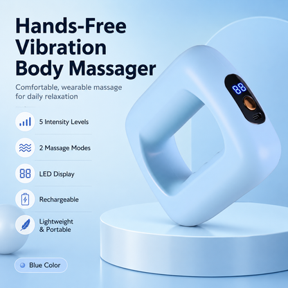 💪🌀 VibraSlim Fascia Massager – 5‑Speed Vibration Fitness Ring for Deep Muscle Relaxation, Portable Whole Body Massager -DW