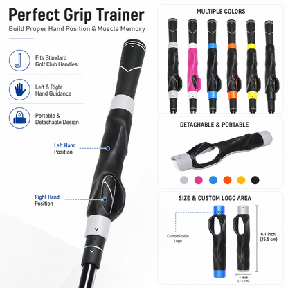 🏌️ Golf Grip Hand Position Corrector | A simple golf club grip training aid designed to help guide hand placement during practice - DW