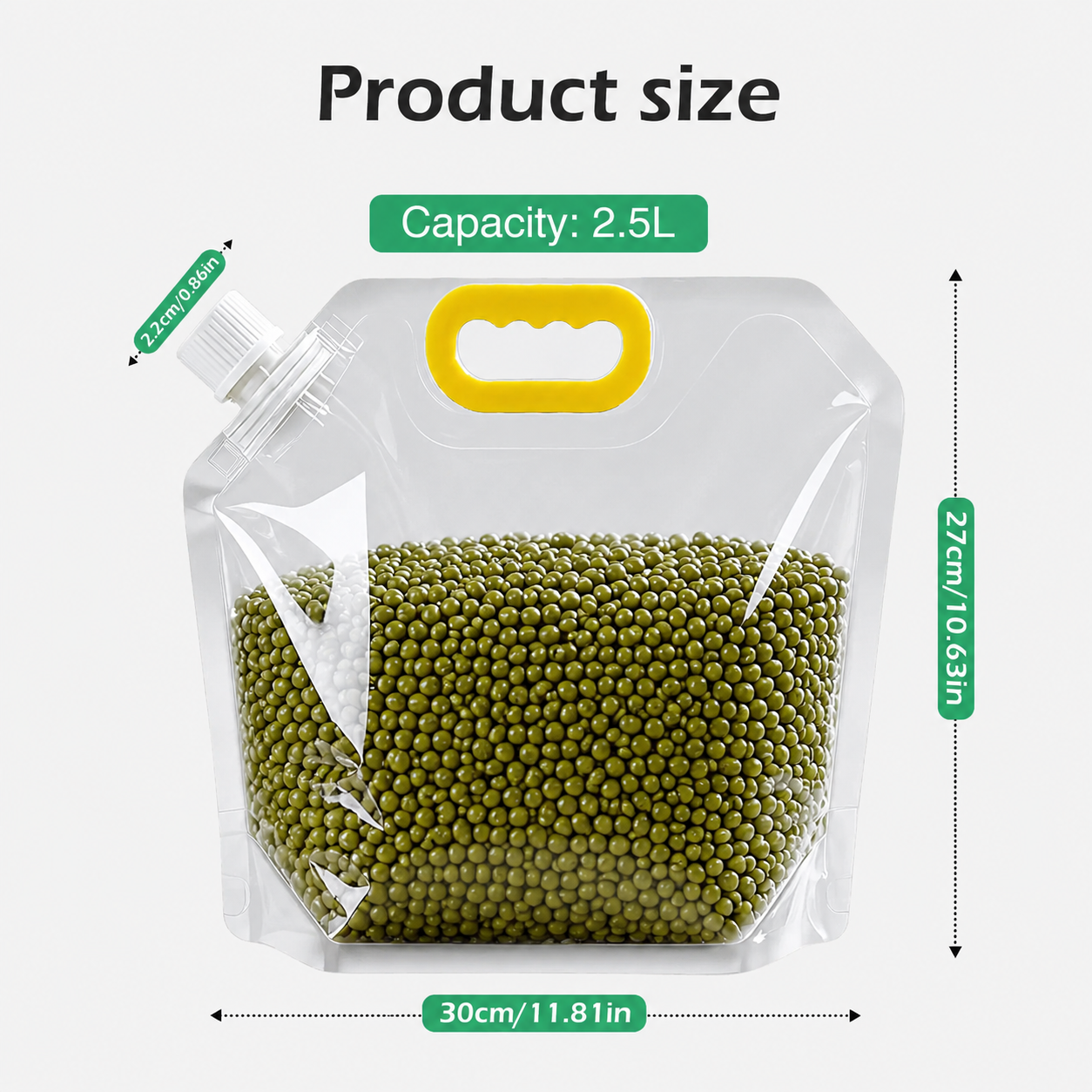 ✨ Multi-Purpose Reusable Food Storage Bags – Leak-Proof, Moisture-Proof, Stand-Up Fresh-Keeping Organizer with Portable Handle ♻️💧🥣-DW