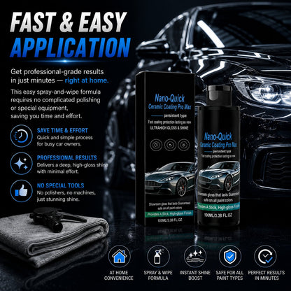 🚗 🚗 Car Nano Ceramic Coating Agent-💧 Spray. Wipe. Protect for Months-Q1