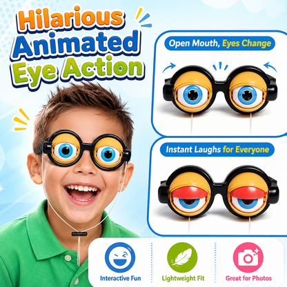 😎🎉 Funny Goofy Party Glasses – Creative Novelty Eyewear for Photos & Costume Fun -DW