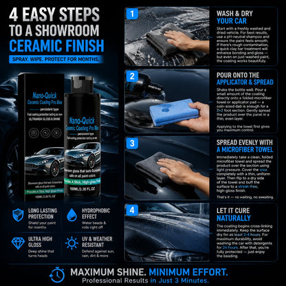🚗 🚗 Car Nano Ceramic Coating Agent-💧 Spray. Wipe. Protect for Months-Q1