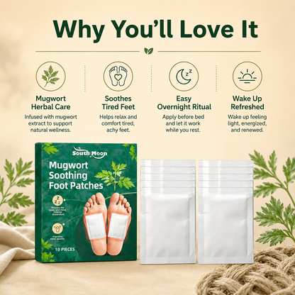 🦶Mugwort Soothing Foot Patches – Overnight Foot Comfort & Deep Sleep Relaxation - DW
