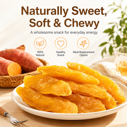 No Added Sugar 🍠 Double-Steamed Sweet Potato ✨ – Naturally Sweet & Wholesome Snack-QR