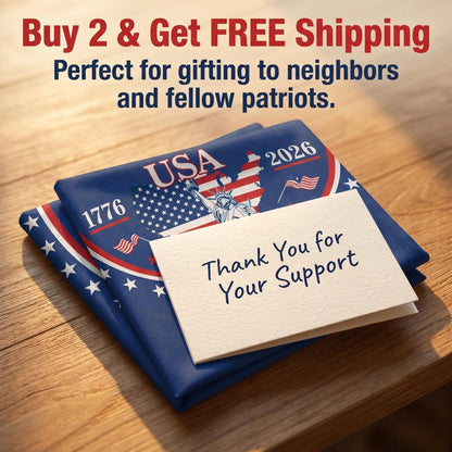 🗽USA 250th Anniversary Flag Half Round Banner🦅-QE