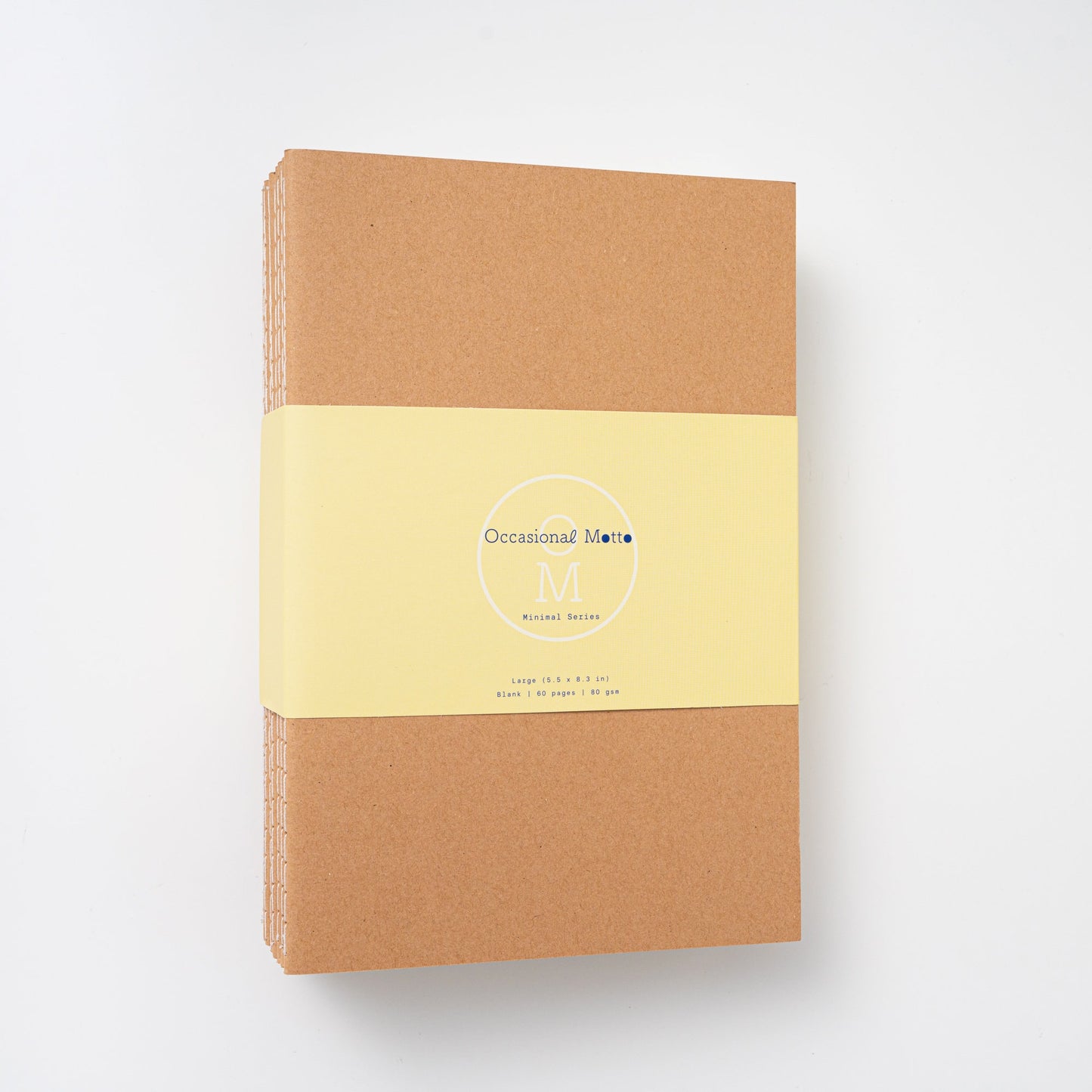 10-Pack Kraft Notebook | 60 pages 30 sheets paper | 80 gsm | Traveler notebook | Sketchbook | Sewn Notebook | Daily Journal | Bulk Notebook