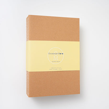 10-Pack Kraft Notebook | 60 pages 30 sheets paper | 80 gsm | Traveler notebook | Sketchbook | Sewn Notebook | Daily Journal | Bulk Notebook