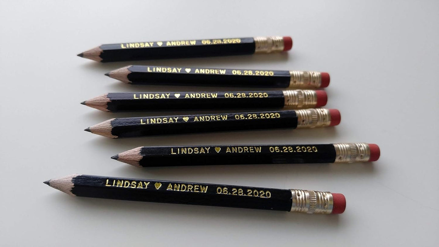 Personalized Pencils Bridal Shower Games Wedding Shower Games Baby Shower Wedding Favor Pencil Us In Save the Date Pencils