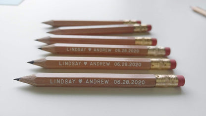Personalized Pencils Bridal Shower Games Wedding Shower Games Baby Shower Wedding Favor Pencil Us In Save the Date Pencils