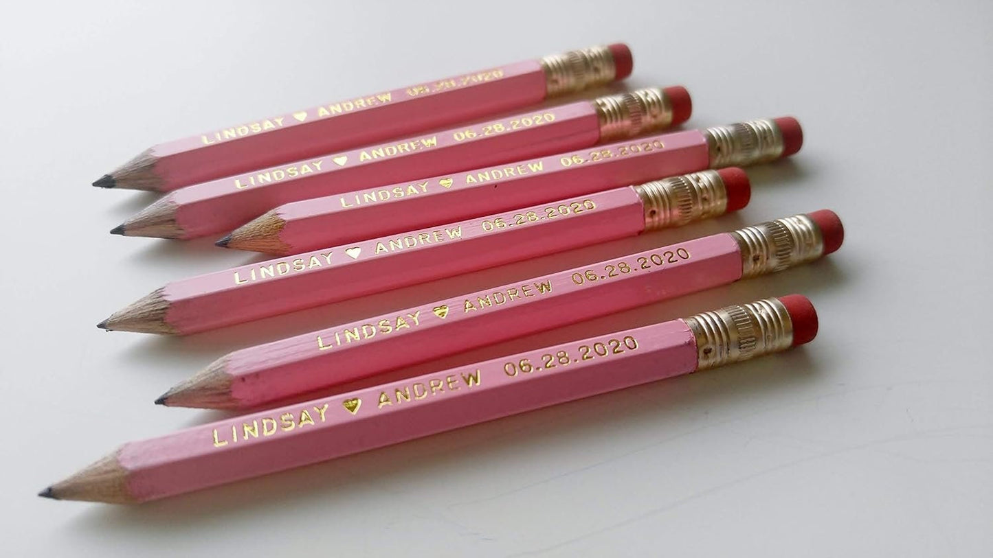 Personalized Pencils Bridal Shower Games Wedding Shower Games Baby Shower Wedding Favor Pencil Us In Save the Date Pencils