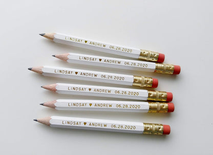 Personalized Pencils Bridal Shower Games Wedding Shower Games Baby Shower Wedding Favor Pencil Us In Save the Date Pencils
