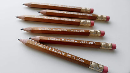 Personalized Pencils Bridal Shower Games Wedding Shower Games Baby Shower Wedding Favor Pencil Us In Save the Date Pencils
