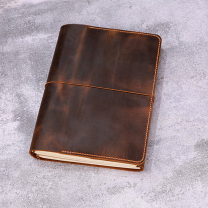 Personalized Leather B5 Size Journal for women, Custom Refillable Planner B5 7 x 10 inch, Gift For Her, T01-LJB5C