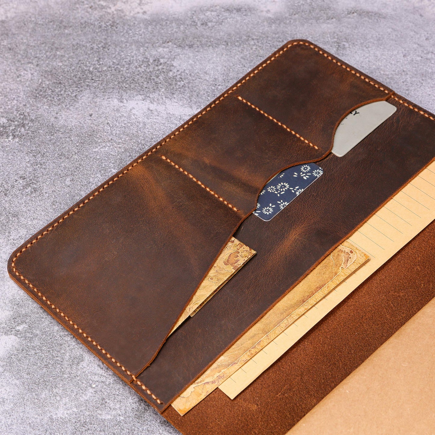 Personalized Leather B5 Size Journal for women, Custom Refillable Planner B5 7 x 10 inch, Gift For Her, T01-LJB5C
